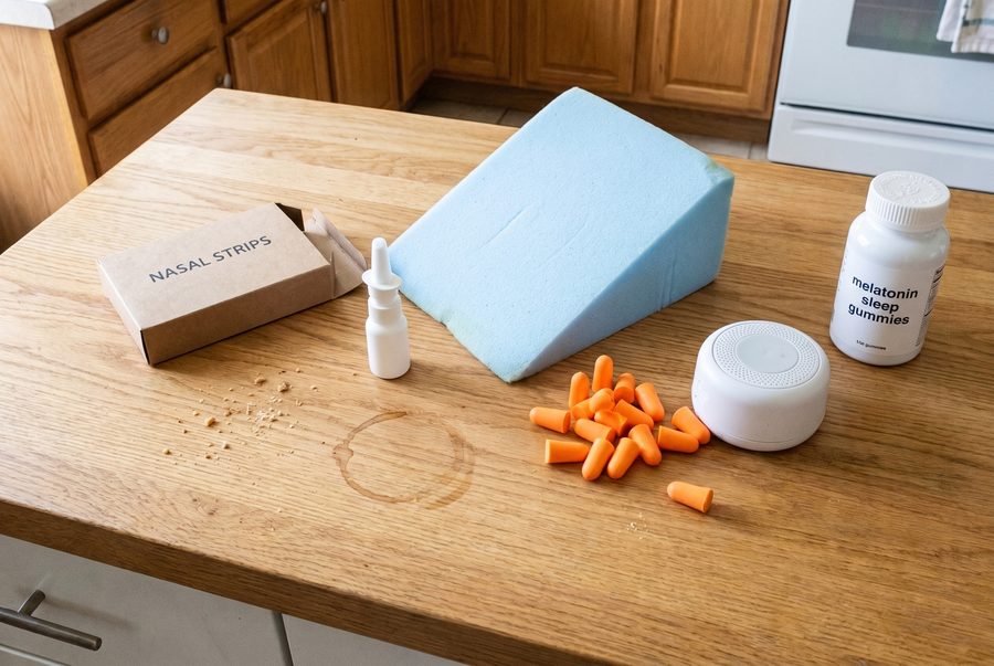 Everything they tried: strips, spray, pillow, earplugs, white noise