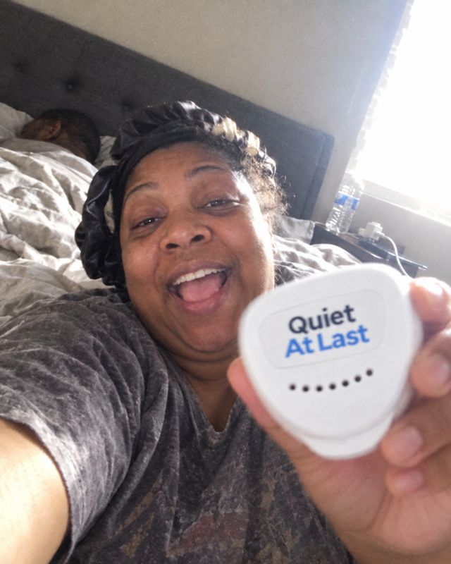 Customer photo: It's 6:40am and I'm awake because I SLEPT. 🙌